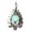 Turquoise, variant on Skull Head Skeleton Pendant Natural Crystal Chakra Stone Bead Gift Healing Reiki-Opal