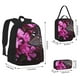 thumbnail image 2 of Easygdp Pink Blossoms Butterfly Mochila para Niños y Niñas con Set de Caja de Almuerzo y Estuche para Lápices 3 en 1, Mochila Escolar Estampada para Adolescentes, 2 of 7