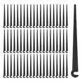 thumbnail image 3 of Irrigation Drip Support Stakes 1/4 inch Tubing Hose for Vegetable Gardens Flower Beds Herbs Gardens Black 200 Pack, 3 of 9