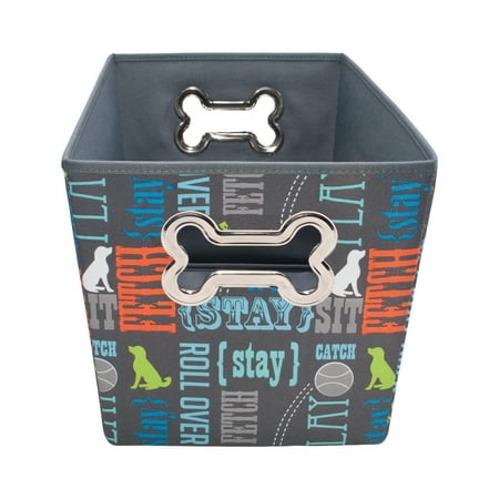 - Paw Prints Fabric Toy Bin, Wordplay