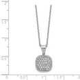 thumbnail image 2 of Sterling Silver Cubic Zirconia Square 16in with 2in extender Necklace, 2 of 5
