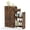 Rustic Brown, variant on Costway Small Bathroom Storage Cabinet 4-Tier Narrow Toilet Side Storage Cabinet White