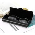 thumbnail image 3 of BR Estuche de gafas de aluminio negro, estuche rígido de metal duradero para gafas de lectura (1 unidad), 3 of 3