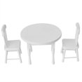 thumbnail image 1 of Doll House Accessories 3PCS Table Chair Simulation Furniture 1:12 Photograph, 1 of 3