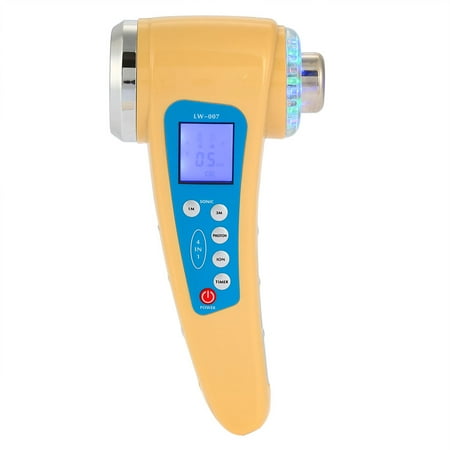 Ultrasound Therapy Machine (Yosoo USB Rechargeable 4 IN 1 Ultrasonic Massage Photon LED Ion Face Body Beauty Machine Pore Cleaner, Photon Therapy Machine, Ultrasound Beauty)
