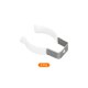 thumbnail image 3 of T10 U Clips Soporte para LED Luz Bombilla Montaje Soporte Inoxidable Acero Fluorescente Tubo Soporte Tubo Abrazaderas, Blanco Paquete de 8, 3 of 5