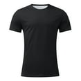 thumbnail image 6 of BKQCNKM Men'S T-Shirts Male Oversize Spring And Summer Trend Young Back Pattern Printing Short Sleeve T Shirt Top Mens Sweatshirt Summer Tops Black L, 6 of 6