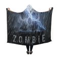 thumbnail image 1 of ASHLEIGH zombie Fashion Hooded Blanket 50x60 inch Kids Girls Boys Toddler Blankets with Hood, 1 of 3