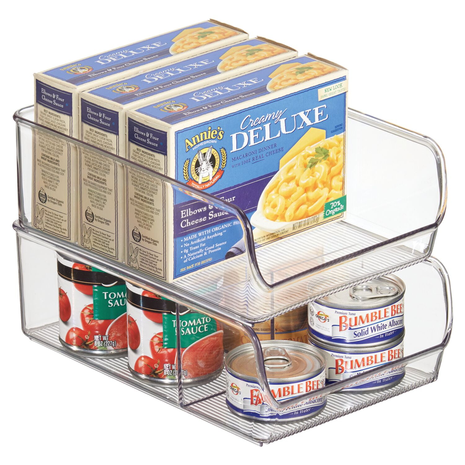 iDesign Kitchen Cabinet Organizer, Clear
