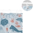 thumbnail image 5 of GZHJMY Dolphin Shower Curtain Waterproof Fabric Bath Curtain with Hooks for Bathtub Bathroom Decor, 60 x 72 Inch, 5 of 6