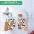 thumbnail image 4 of Yayeee Pot Holders Kitchen Heat Resistant with Pockets 7"x9.8" Cotton Oven Cooking Hot Pads, Red Flowers Pattern, 4 of 7