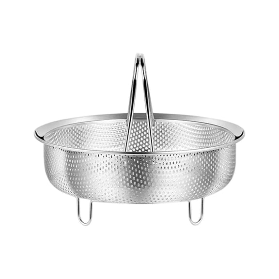 Food Grade Stainless Steel Steamer with Carrying Handle, Three Leg Stand for Eggs, Vegetables and Fruits