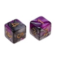 thumbnail image 4 of Dados de Juego de 10 X 6 Lados 16 mm para Juegos de Mesa Púrpura + Gris Sunnimix Juego de dados de 6 caras, 4 of 8