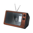 thumbnail image 3 of Amplificador De TV De 11" De Diseño Retro, Regalo Para Papá, Miniamplificador Para Juegos, Cualquier Teléfono Inteligente, Marrón, 3 of 9
