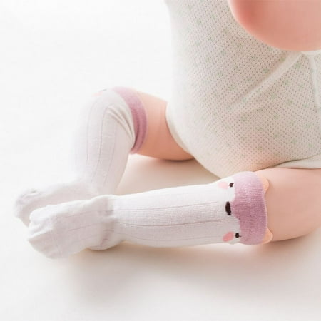 

No Slip Breathable Girl Boy Thin Mesh Animal Pattern Toddlers Leg Warmers Baby Knee Socks Long Tube Socks Kids Pantyhose Socks Newborn Infant S 0-1YEARS WHITE-FOX