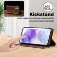 thumbnail image 3 of Flip Wallet Case for Samsung Galaxy A54 5G with Credit Card Slot, PU Leather Slim Phone Case for Women Men with Stand Shockproof Protective Back Cover for Samsung Galaxy A54 5G, Brown, 3 of 6