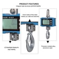 thumbnail image 5 of 1000kg(2200lbs) Digital Industrial Heavy Duty Hanging Crane Scale W/ Remote Control,Accurate Sensor&LCD Display for Farm,Factory ,Reliability, 5 of 7