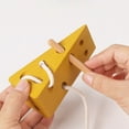 thumbnail image 4 of Jacenvly New Baby Toys Children'S Puzzle Simulation Cheese Threading Rope Puzzle Toy Early Education Toy Boys and Girls Holiday Birthday Gift, 4 of 6