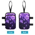 thumbnail image 3 of COEQINE Forearm Crutch Accesories Walking Stick Bag Purple Cherry Blossom Elbow Crutch Pouch, Cane Attachment, with Multiple Pockets, Phone Holder, for Adults Women Men, 3 of 7
