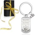 thumbnail image 1 of 2025 Graduation Gifts Grad Keychain Souvenirs with Gift Box Glitter Ribbon Inspirational Gifts for College Masters, 1 of 7