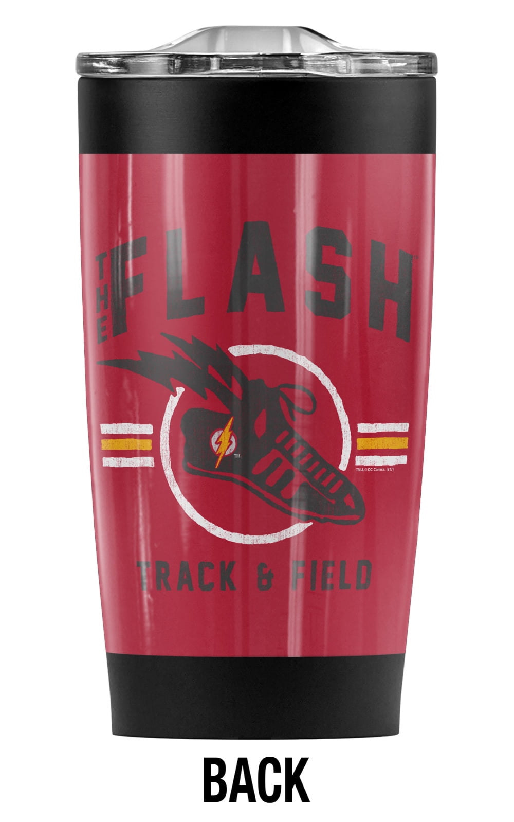 The Flash Track And Field Stainless Steel Tumbler 20 oz Coffee Travel Mug/Cup, Vacuum Insulated & Double Wall with Leakproof Sliding Lid | Great for Hot Drinks and Cold Beverages