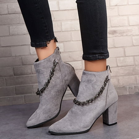 

Hunpta Boots For Women Boots Boots For Women Ankle Boots For Women Black Boots Chain Cheshire Boots Winter Boots For Women Shoes