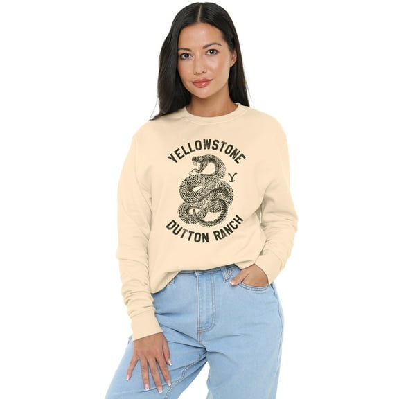 Yellowstone Dutton Ranch Snake Women's Crew Sweatshirt