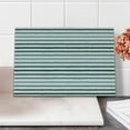 thumbnail image 2 of Striped Cutting Board, Grey and White Stripes Monochrome Tone Brush Style Lines Grunge Retro Digital Print, Decorative Tempered Glass Cutting and Serving Board, Small Size, White Grey, by Ambesonne, 2 of 5