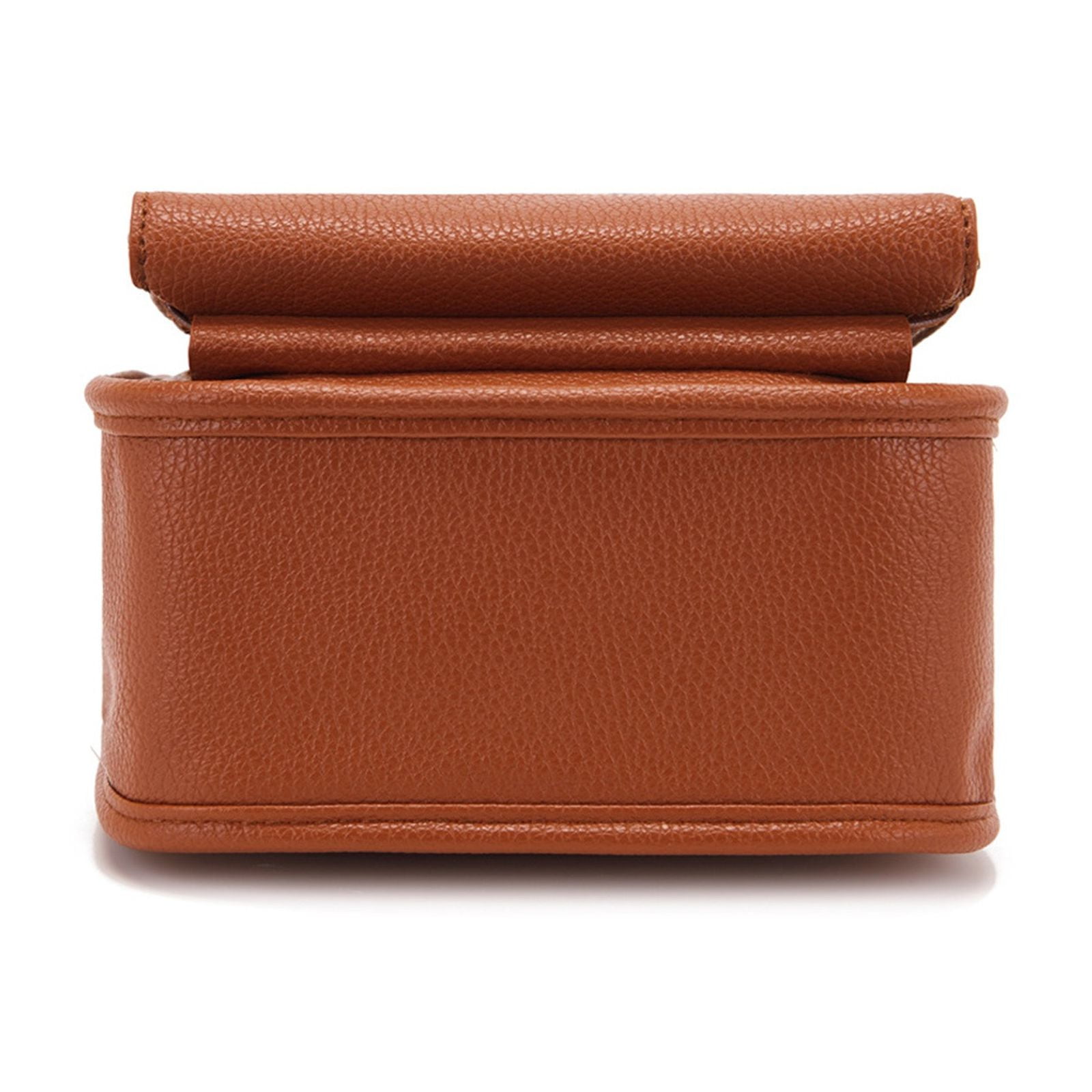 Fnyoxu Women's Full Grain Leather Crossbody Purse with Built-in RFID Wallet - Lightweight Large Capacity Bag with Keychain & Adjustable Strap, 6.3x2.8x8.1in
