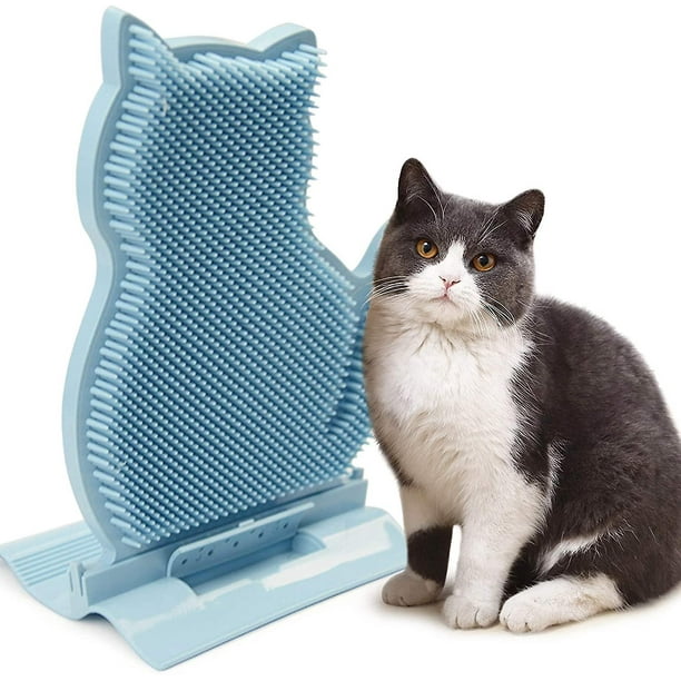 Cat Massage Brush, Cat Wall Door Corner Mounted Massage Itch Tool, Cat Self Groomer Pet Grooming