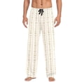 thumbnail image 7 of FORMRS Mens Pajama Pants with Pockets Soft Cotton Sleepwear Lounge Bottoms, Sizes S-2XL, Beige Abstract Pattern, 7 of 7