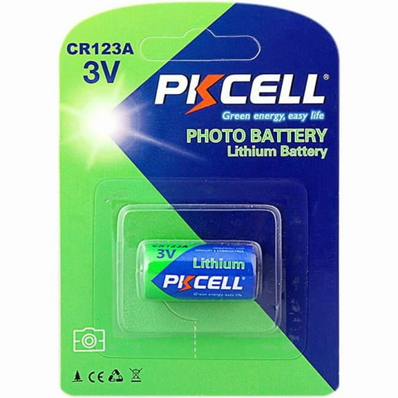 PK Cell CR123A-1B 3.0V Ultra Lithium Photo Battery