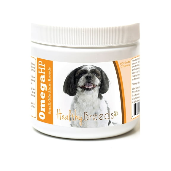 Healthy Breeds Shih-Poo Omega HP Fatty Acid Skin and Coat Support Soft Chews