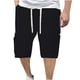 thumbnail image 1 of Pantalones Casuales de Moda de Ocio de Color Sólido Múltiples Bolsillos Dibujan Cuerda Cinco Cuartos, Mezcla de Algodón de Poliéster, 1 of 8