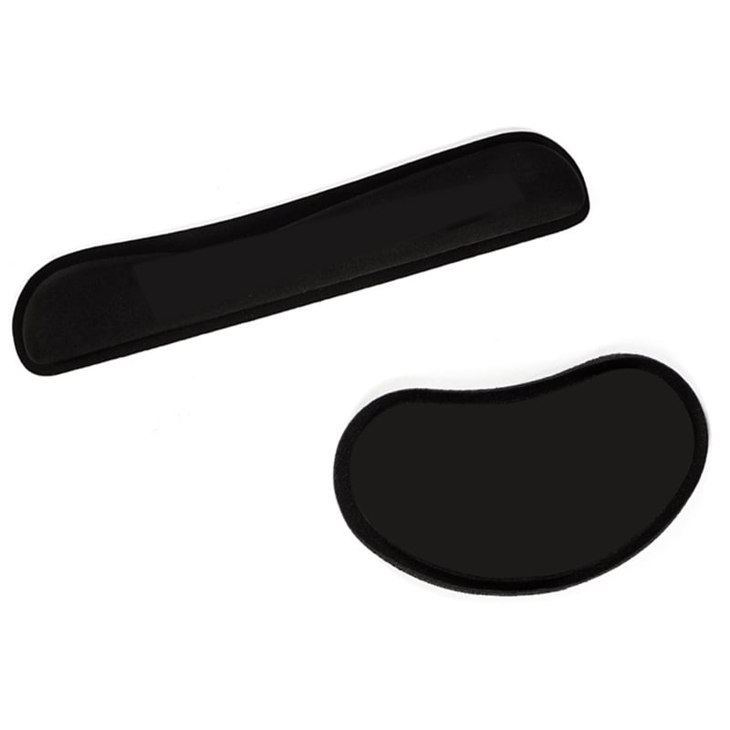 Color:Black Desktop Anti Slip Black Gel Wrist Rest Support Comfort Pad for PC Computer Gaming Keyboard Raised Platform Hands