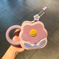 thumbnail image 1 of Taza de agua con forma creativa, exquisito regalo de cumpleaños para niños y niñas, Taza de cerámica, taza para parejas con pajita para el hogar, 1 of 5