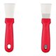 thumbnail image 1 of Raspador De Limpieza, Utensilios De Limpieza Para Hornos, Estufas, Placa De Inducción, Raspador De Acero Inoxidable, Multicocina De Plástico, Rojo, 2 Piezas, Versión Recta, 1 of 5