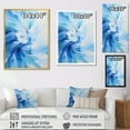 thumbnail image 5 of Designart "Swirling Blue Wave Spiral" Abstract Spirals Picture Framed Canvas Art Print, 5 of 5