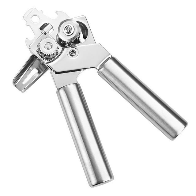 Stainless Steel Bottle Opener Stainless Steel Can Opener Household Ergonomic Can and Bottle Easy Opener Can Opener Stainless Steel Stainless Steel Can Opener