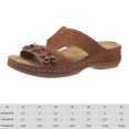 thumbnail image 2 of Sandalias de diapositivas de flores Cómodas sandalias de playa con puntera abierta para mujer, 2 of 6