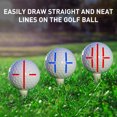 thumbnail image 4 of Golf Ball Markers Accessories Golf Ball Alignment and Identification Tool 2 Golf Ball Marking Stencil Green, 4 of 6