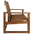 thumbnail image 3 of vidaXL Outdoor Patio Bench 2-Seater Bench with Armrests Solid Wood Acacia, 3 of 5