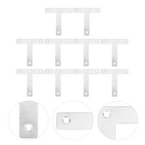 Raindrops 10Pcs T-Shape Fixing Brace Steel Corner Angle Brackets For Diy 80Mm*80Mm