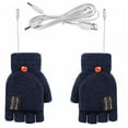 thumbnail image 4 of Guantes térmicos eléctricos temperatura ajustable de invierno calentador azul marino azul azul marino azul, 4 of 4