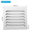 thumbnail image 2 of Cubierta de Ventilación Uxcell 6 x 6" Rejilla de Aire de Aleación de Aluminio para Cocina, Baño, Pared, Techo, 2 of 7