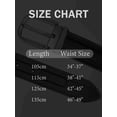 thumbnail image 6 of Timarkment Men's Black Belt Belts for Men with Classic Pin Buckle Casual Dress Belt for Jeans Pants Adjustable Business Waist Belt for Everyday Wear, 6 of 6