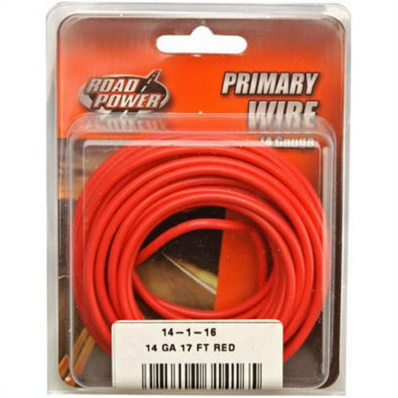 Coleman Cable 55669133 17 ft. 14 Gauge Primary Wire - Red