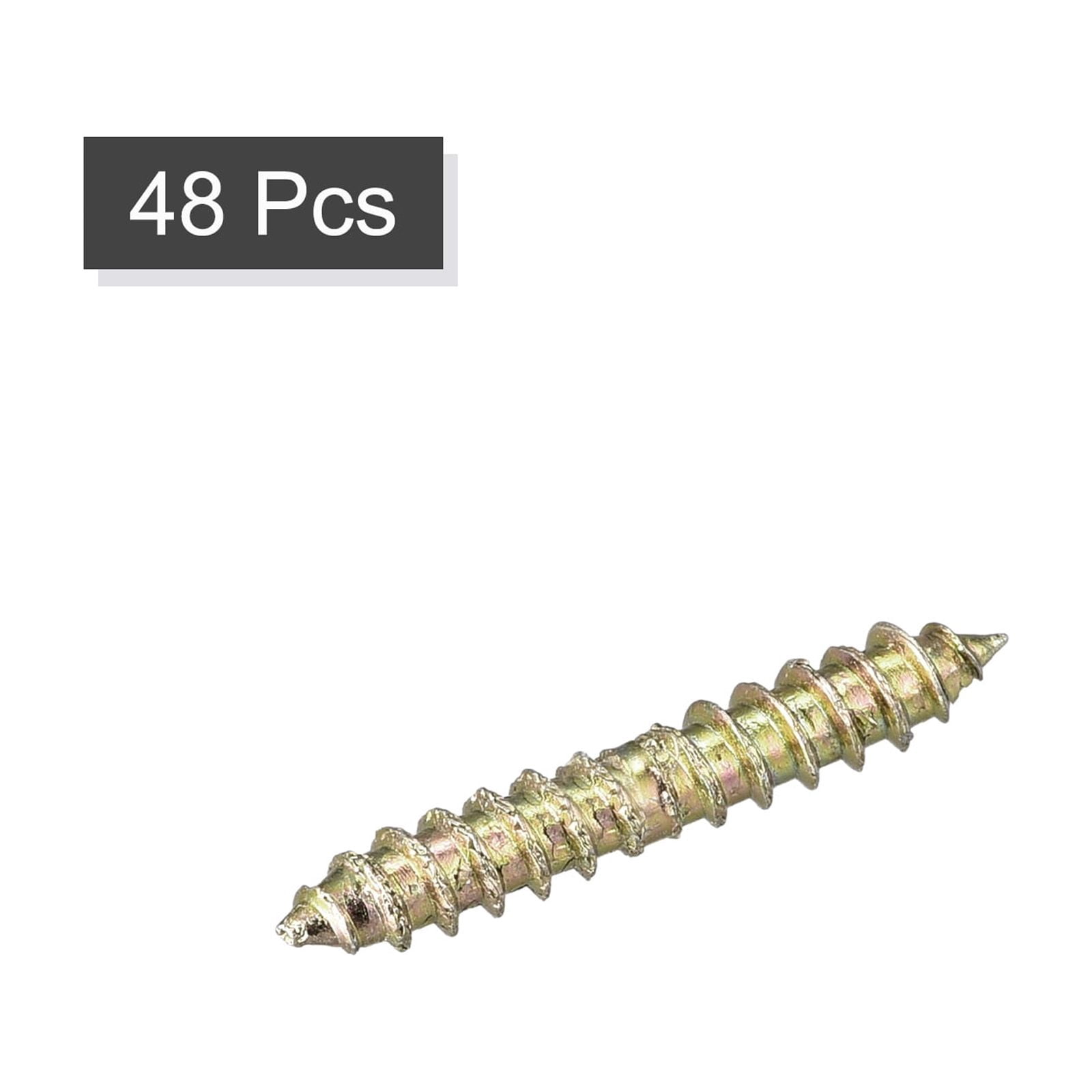 Unique Bargains Hanger Bolt, Double Ended Self Tapping Thread Dowel Screw 4x11mm