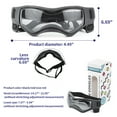 thumbnail image 3 of Dog Goggles, Dog Glasses Puppy Large Breed, Windproof Dogs Eyes Protection Sunglasses for Dogs with Adjustable Strap UV Protection, 3 of 6