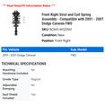 thumbnail image 2 of Front Right Strut and Coil Spring Assembly - Compatible with 2001 - 2007 Dodge Caravan FWD 2002 2003 2004 2005 2006, 2 of 2